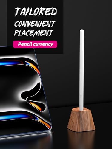 Solid wood vertical Pencil 1 2 Holder bracket Compatible with Stylus container. Ballpoint bracket stand Pen rest.Universal pen Racks Protect case and Stylus box-FBZ-M - Image 6