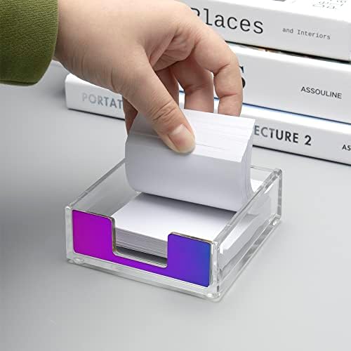 NatSumeBasics Rainbow Sticky Note Holder, Memo Holder Post Note Dispenser - Image 5