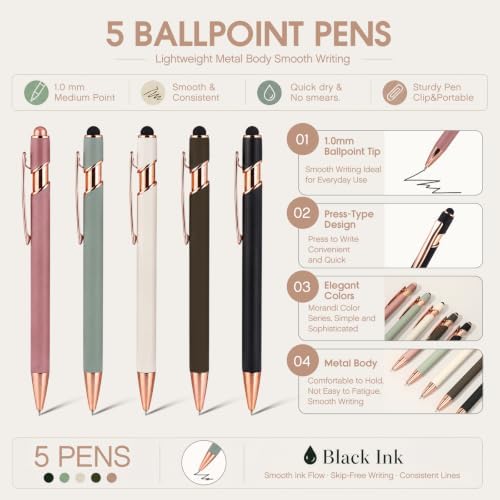 51 Pcs Aesthetic Journaling Stationery Set,Beige - Image 4