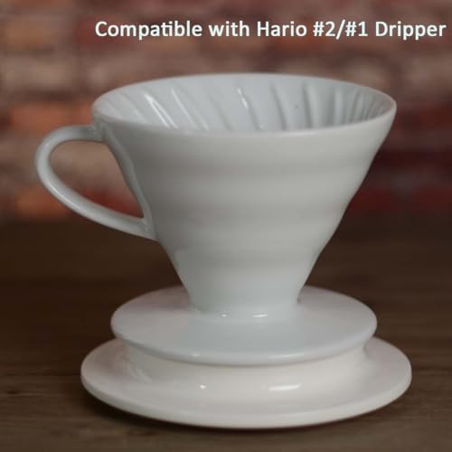 3-in-1 Ceramic Drip Tray for Pour-Over Coffee Dripper - Image 5
