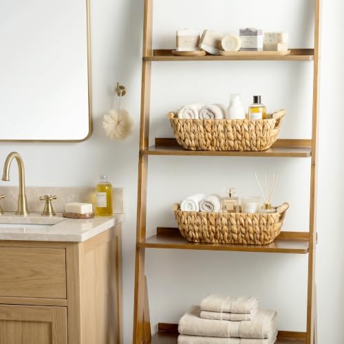 StorageWorks Small Storage Basket, Water Hyacinth Woven Basket for Gifts - Image 2