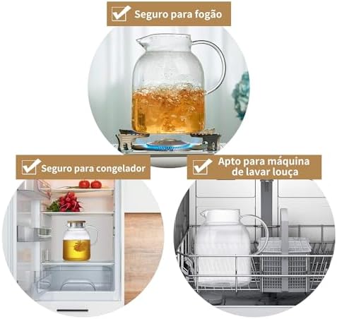 Large Glass Teapot with Infuser, Stovetop Safe, Thickened Heat Resistant Borosilicate Glass, 68 fl oz Glass Tea Kettle with Stainless Lid - Image 2