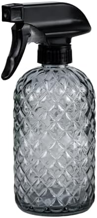 12Oz Glass Plant Spray Bottle with Black Plastic Top Pump by Hzxcuim