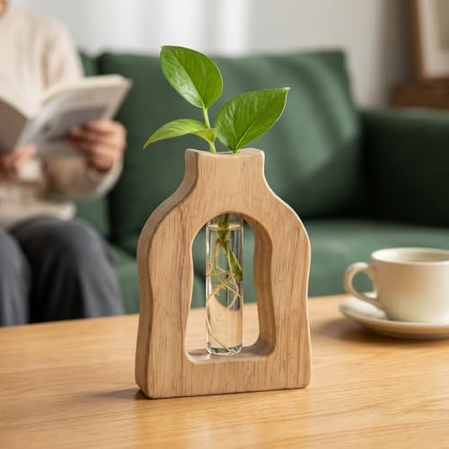 Plant Propagation Station Hanging Stand with Vases - Image 2