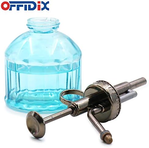OFFIDIX Glass Spray Bottle, Blue Plant Mister Vintage Watering Can 6.7 oz - Image 4
