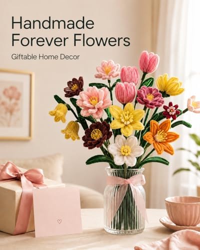Anpyxun Pipe Cleaner Flower Kit, 600-Piece Chenille Stems for Adults - Image 6
