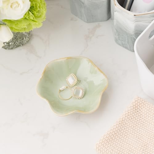 Ceramic Ring Dish, Jewelry Trinket Tray for Rings and Earrings - Image 5