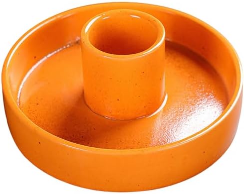 Palo Santo Holder, Ceramic Incense Stick Holder, Sage Holder for Yoga, Meditation, and Energy Cleansing, Unique Ceramic Incense Holder Gift for Palo Santo Sticks (Orange) by GVOPGIDESCitronellaIncense