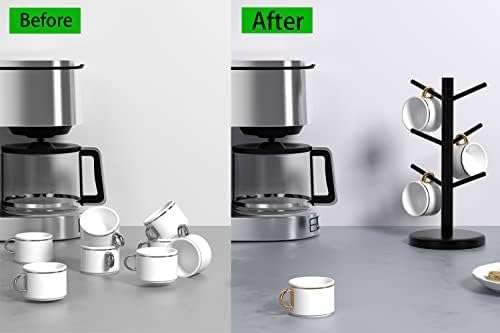 Dorhors Mug Holder Tree,Coffee Cup Holder,Mug Rack Stand Hook,Bar Organizer - Image 2