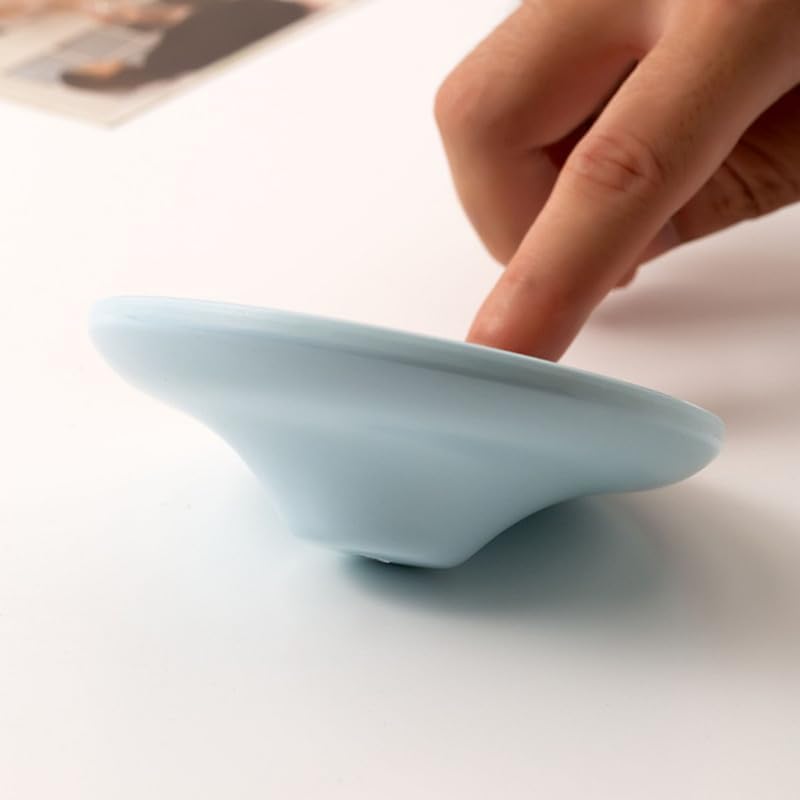 Incense Holder Modern Minimalist Circular Incense Stick Burner for Cones or Sticks for Yoga & Meditation, Enhance Atmosphere,Ceramic Ash Catcher White - Image 5