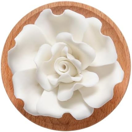 Flower Rose Wooden Pallet C Ceramic Essential Oil Mini Diffuser by Unknown