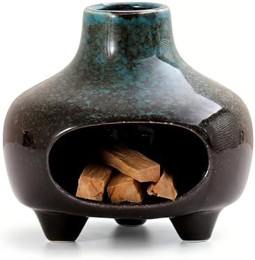 Blue Palo Santo Holder Burner Ceramic,Cone Incense Burner for Wood Sticks by Unknown
