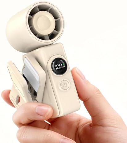 Clip-On Portable Fan for Strollers, 13500RPM Mini Handheld Turbo Travel Fan by CoolnessRedefined