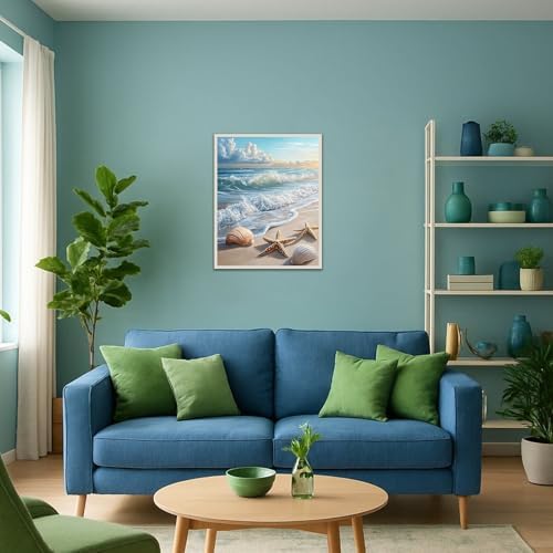 Banket Paint by Numbers Kit for Adults Beginner Beach DIY Painting Kits for Adults Ocean Easy Adult Paint by Number Kits on Canvas Color by Numbers for Gifts Home Wall Decor 16x20 Inch - Image 4