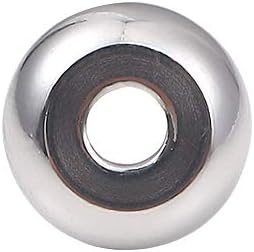 Stainless Steel Spacer Beads 8x4mm Rondelle Loose Charm Caps Beads for DIY Jewelry Making 50pcs with 2.5mm Hole