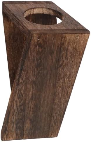 Wood Test Tube Vase Stand for Plant Propagation, Single Tube Base by Unknown