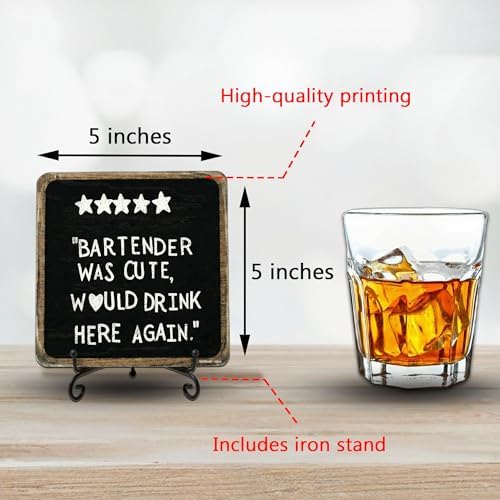 Funny Bar Signs for Home Bar Decor, Bar Accessories Man Cave Gift - Image 3