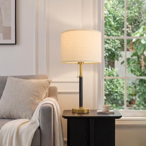 Wood Table Lamps 22" Mid Century Modern Lamps for Bedroom Living Room Lamps - Image 5