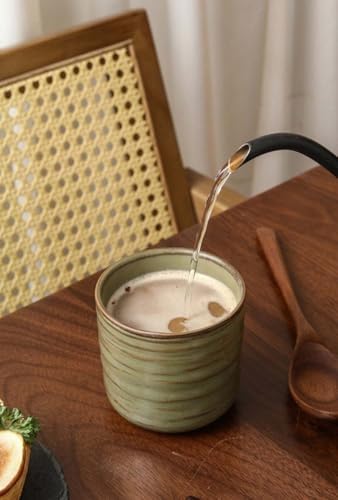 Japanese retro ceramic teacups, coffee cups, and water cups, suitable for restaurants, homes, and offices, blue. - Image 6