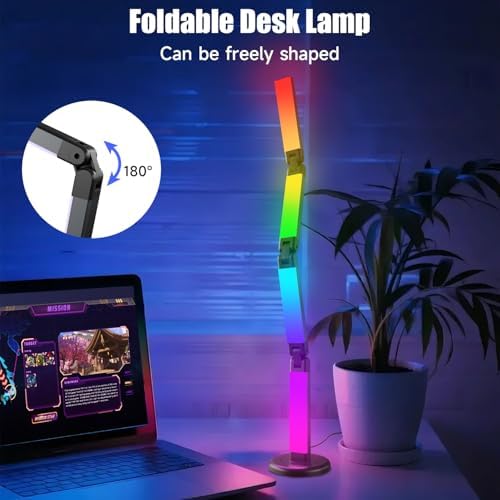 Led Desk Lamp with Atmosphere Lighting, Smart RGB LED Desk Lamp - Image 3