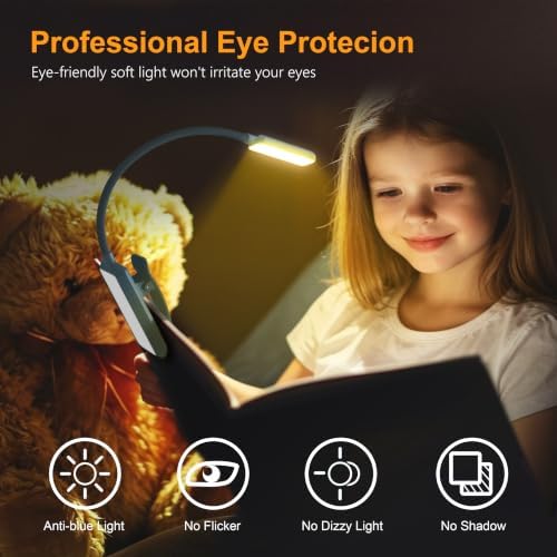 Gritin 9 LED Rechargeable Book Light for Reading in Bed - Image 2