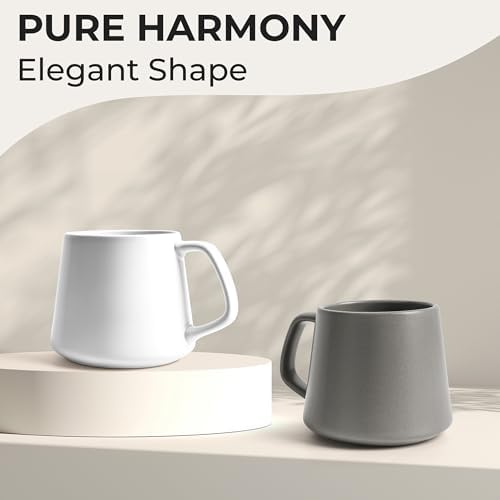 MIAMIO - Coffee Mugs Set of 4, Ceramic (14oz) - Luxe (Classic Pastel) - Image 6