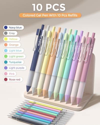 Nicpro Aesthetic Highlighters and Gel Pen set with Case, 33PCS - Image 3