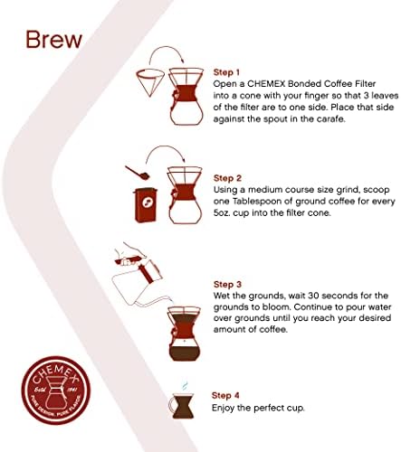 Chemex Pour-Over Glass Coffeemaker - Classic Series - 8-Cup - Exclusive Packaging - Image 4
