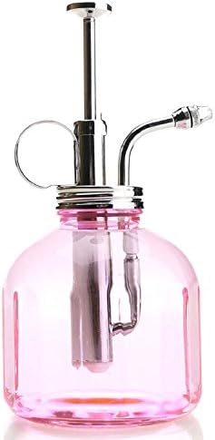 Plant Mister- Pink Color Glass Bottle & Brass Sprayer (Chrome) - Image 3