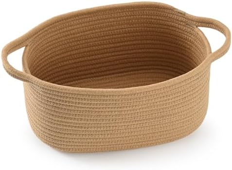 Happyiren Cute Woven Gift Basket with Handle – Brown Storage Basket Empty, Gift Baskets for Valentines Day Birthday Baby Shower Raffle Burr, Decorative Organizer ontainer for Office, Home by Unknown