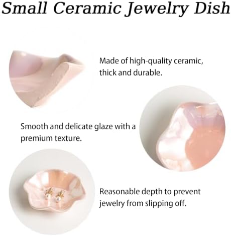 Ceramic Ring Dish, Jewelry Trinket Tray for Rings and Earrings - Image 6