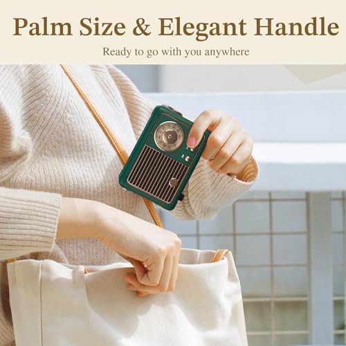 PRUNUS J-999 Retro Bluetooth Speaker,Vintage Decor Mini Wireless Speaker - Image 4