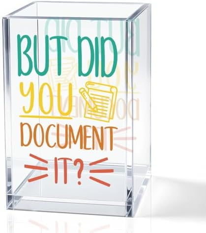 Funny But Did You Document It Acrylic Cosmetic Pen Holder Cup Gifts by QYUVK