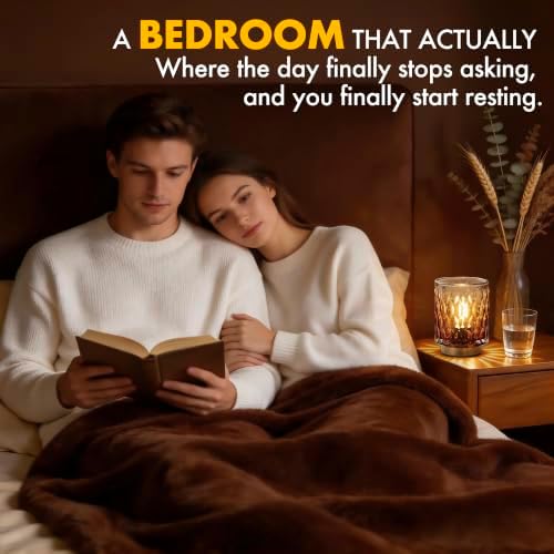 Battery Operated Table Lamp,Cordless Small Decorative Lamp,Amber Gradient - Image 3