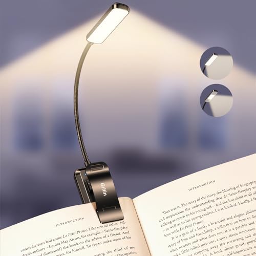 Gritin 2026 Gen 2 Book Light for Reading- 30 Eye Caring Full Spectrum LED by Gritin