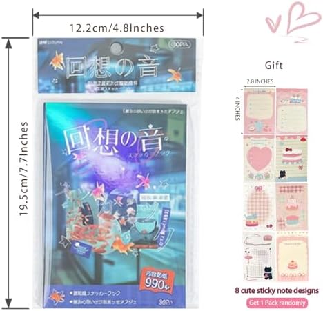 Japanese Manga Style Sticker Book,990+ Heisei Retro Kawaii Stickers for Scrapbooking, Journaling - Cute Japan Stationery & Scrapbook Stickers for Adults, Notebooks (B-Echo Voice) - Image 2