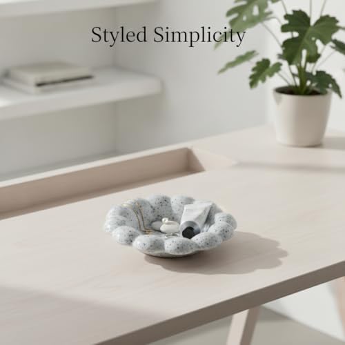 Declutter Your Space with This Irregular Ceramic Catch-All Tray for Jewelry and Keys - Image 3