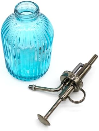 Glass Plant Mister Spray Bottle, 350ML Vintage Plant Spritzer with Top Pump Watering Can for Indoor Outdoor House Plants,Flowers (Blue) - Image 5
