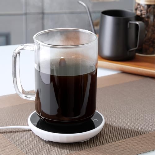 Glass Coffee Mugs, 24 oz Ice coffee cups, Large Clear Tea Cups Set of 4, Glass Mugs with Handles, Glass Cups for Latte, Cappuccino, and Tea - Image 3