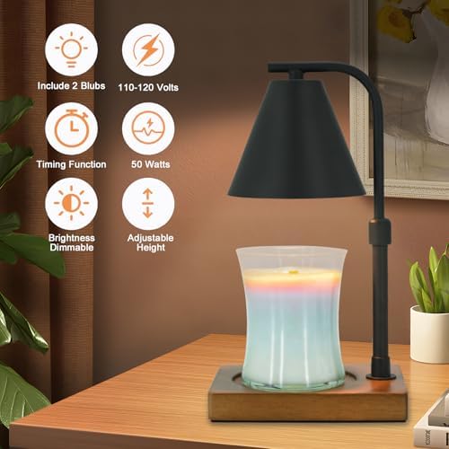 SOKCVSEA Candle Warmer Lamp with Timer - Birthday Gifts for Women - Image 5