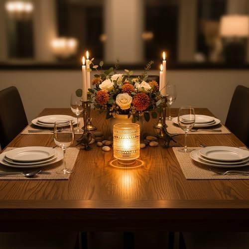 Battery Operated Lamp with Auto-Off Timer, Cordless Table Night Light for Bedroom & Entryway, Portable LED Lamp for Home, Outdoor, Camping No Battery Included (Pearl Design-Amber) - Image 4