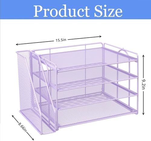 gianotter 4-Tier Paper Organizer With Magazine Holder - Image 5