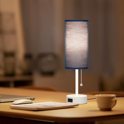 Dott Arts Table Lamp for Bedroom, 3-Color Bedside Lamps with Pull Chain - Image 6