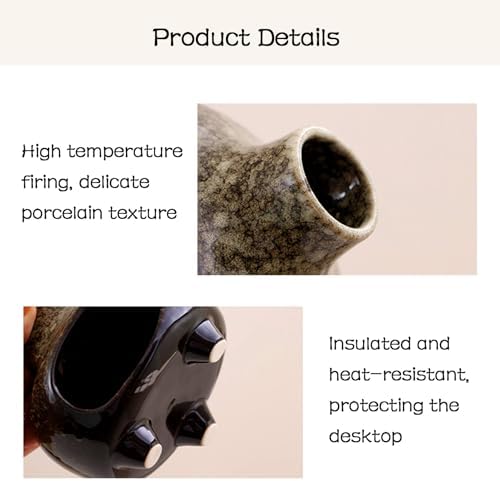 Ceramic Palo Santo Holder Incense Burner,Handcrafted Chiminea Incense Cone Holder Burner Wood Sticks,Ash Catcher,Aromatic Home Decor for Spiritual Rituals,Yoga,Meditation (White, 4*4*4INCH) - Image 6