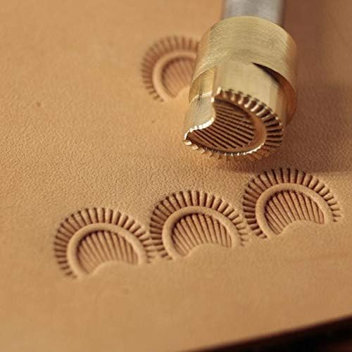 DandS ltd Leather Stamp Tool, Geometric, Professional Steel Craft Tool for Leatherworking, Embossing, Carving & Stamping Leather Projects, Belts Wallets & DIY Projects Compatible with Mallet #328