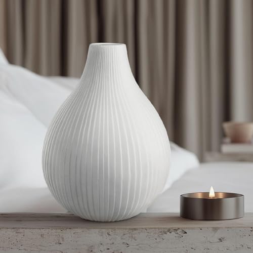 RONDURE Modern Ceramic Decorative Table Lamp Living Room Bedroom Bedside - Image 4