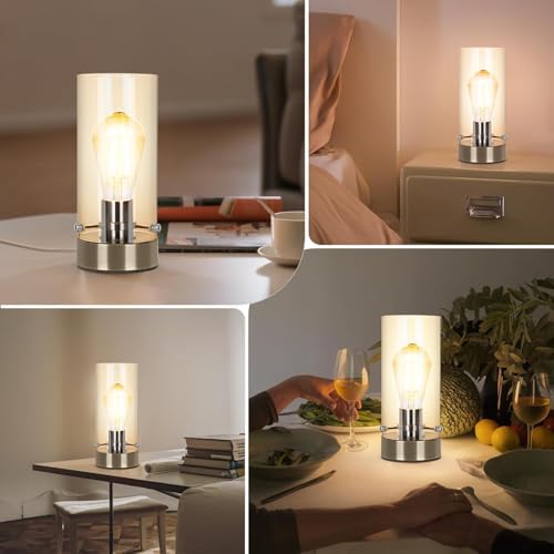Bedside Nightstand Lamp for Bedroom Living Room, Modern Desk Lamp - Image 7
