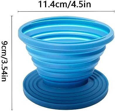 Collapsible Coffee Dripper Filter Reusable with 5 Paper Filters - Image 3