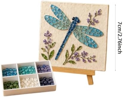 Cottage Garden Mosaic DIY Kit – Watering Can Mosaic Art Kit，Dragonflies - Image 4