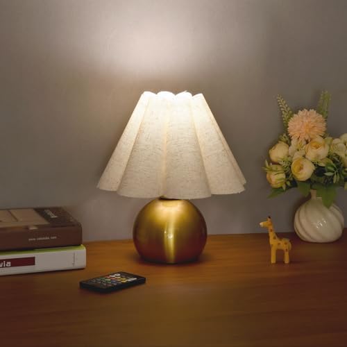 Ziqqeelam Rechargeable Cordless Small Table Lamp, Battery Operated Remote Control Gold Mini Table Lamps for Bedroom Nightstand, Cute Small Table Lamp for Small Spaces for Kitchen Counter, Bookshelf - Image 7